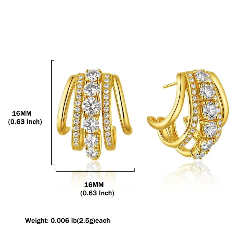 Triple Hoop Earrings